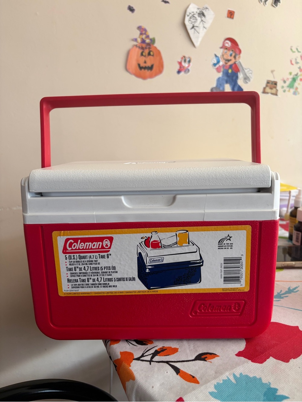 Coleman flip lid Portable Cooler storage - 5 Quart